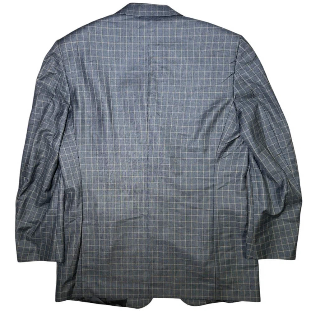 BARNEYS New York Festive Plaid Sports Jacket Suit Size 46R